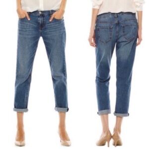Joe Fresh Women's Boyfriend Jeans - Medium Blue Wash